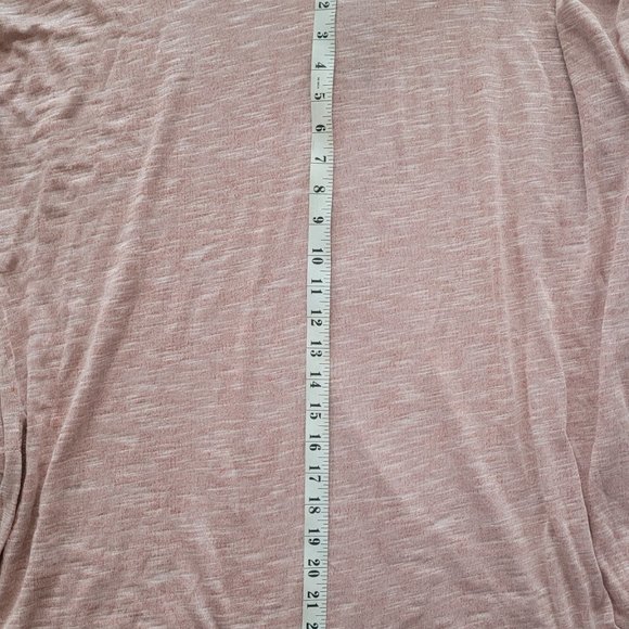 Very J Tunic Oversized Women's Medium Cowl Neck Pink Rust Women's Lagenlook - Picture 11 of 13